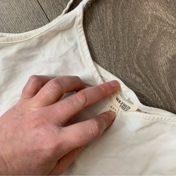 Wilfred Free Aritzia Women's Tank Top Cropped White Size XXS - Picture 10 of 14